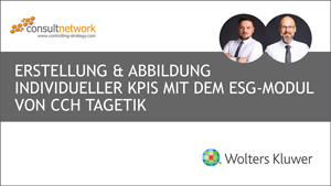 Webinaraufzeichnung: Erstellung & Abbildung individueller KPIs mit dem ESG-Modul von CCH Tagetik