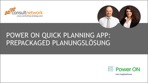 Webinaraufzeichnung Power ON Quick Planning App: Prepackaged Planungslösung