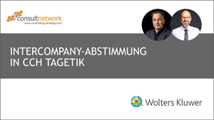 Webinaraufzeichnung: Intercompany-Abstimmung in CCH Tagetik