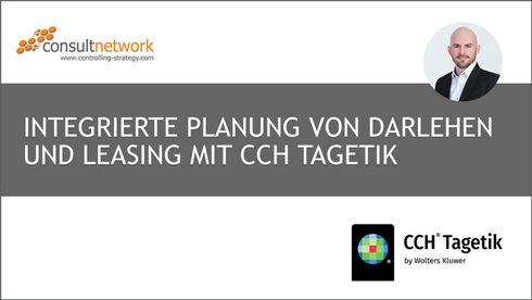 Webinaraufzeichnung: Integrierte Planung von Darlehen und Leasing mit CCH Tagetik