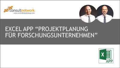 Webinaraufzeichnung: Excel APP "Projektplanung für Forschungsunternehmen"