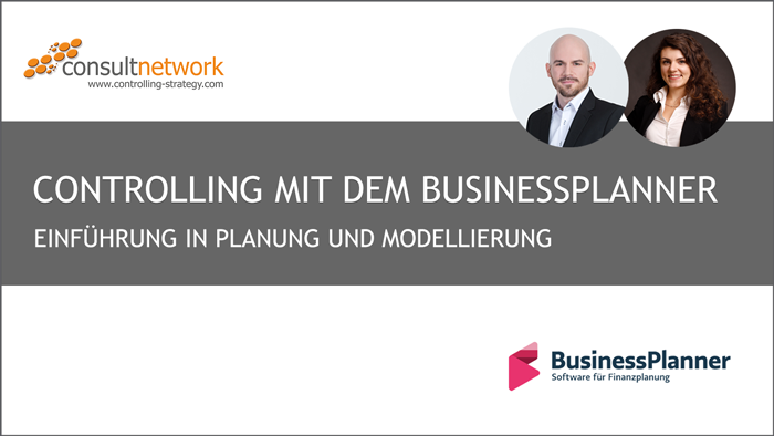 Webinaraufzeichnung Controlling mit dem BusinessPlanner: Einführung in Planung und Modellierung